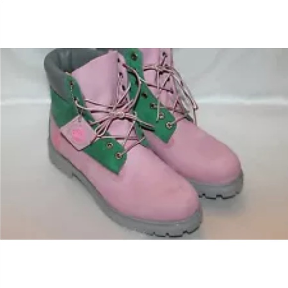 timberland pink work boots